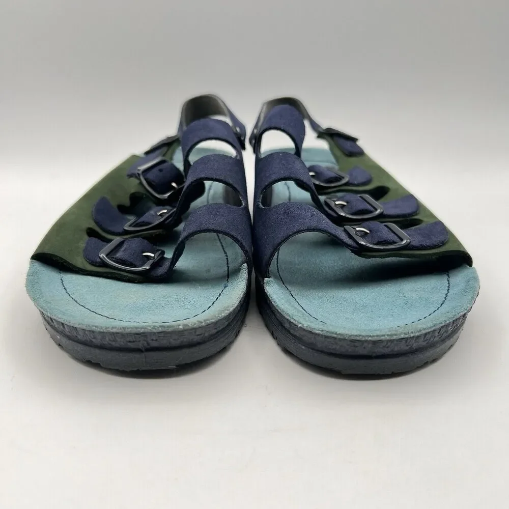 Naturform Comfort Sole Rohde Sandals Tri-Color Suede German Orthopedic Sz 41